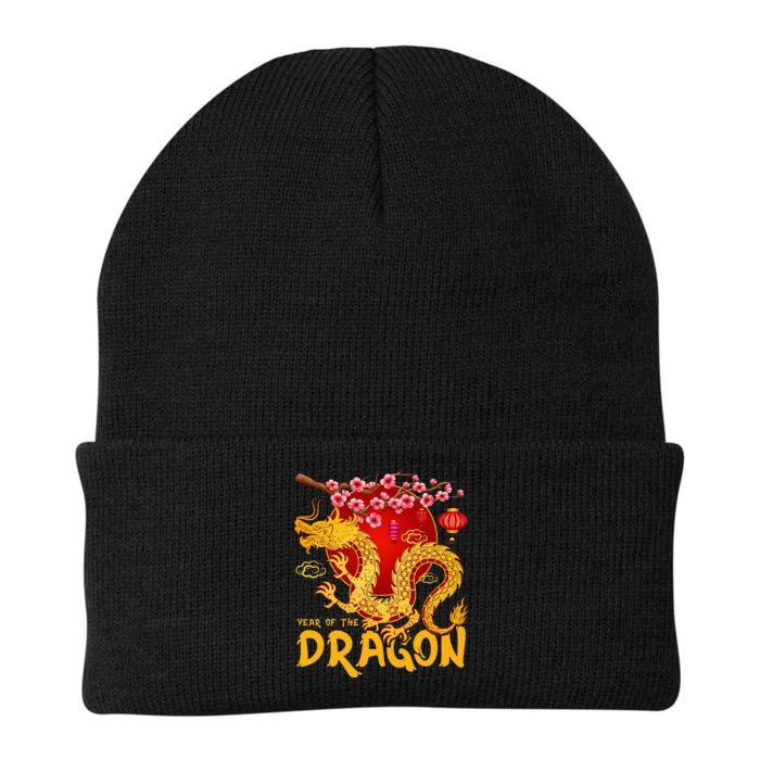 Zodiac Year Of The Dragon Lunar Happy Chinese New Year 2024 Knit Cap Winter Beanie