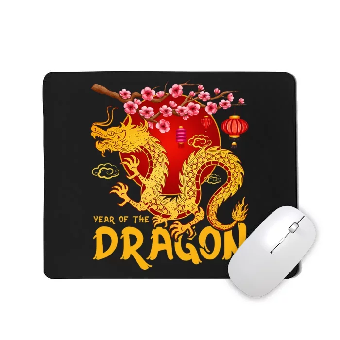 Zodiac Year Of The Dragon Lunar Happy Chinese New Year 2024 Mousepad