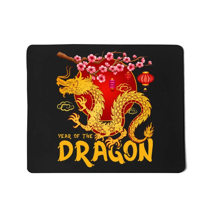 Zodiac Year Of The Dragon Lunar Happy Chinese New Year 2024 Mousepad