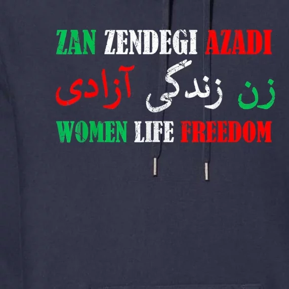 Zan Zendegi Azadi Persian Woman Life Freedom Premium Hoodie