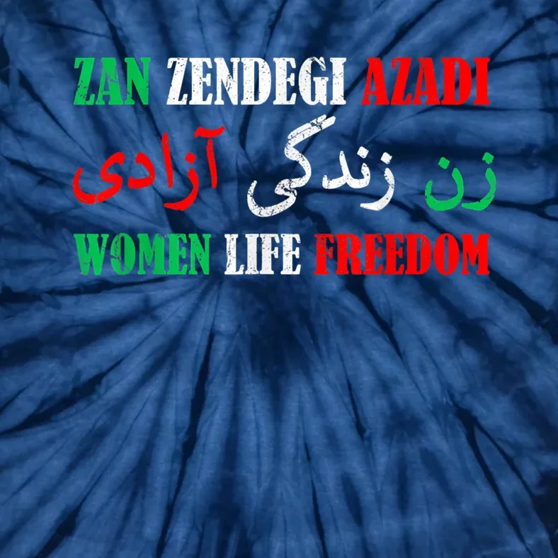 Zan Zendegi Azadi Persian Woman Life Freedom Tie-Dye T-Shirt