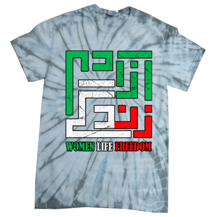 Zan Zendegi Azadi Persian Woman Life Freedom Tie-Dye T-Shirt