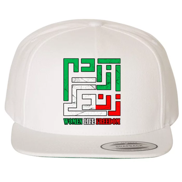 Zan Zendegi Azadi Persian Woman Life Freedom Wool Snapback Cap