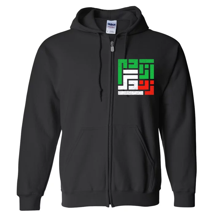 Zan Zendegi Azadi  Life Freedom Iran Full Zip Hoodie