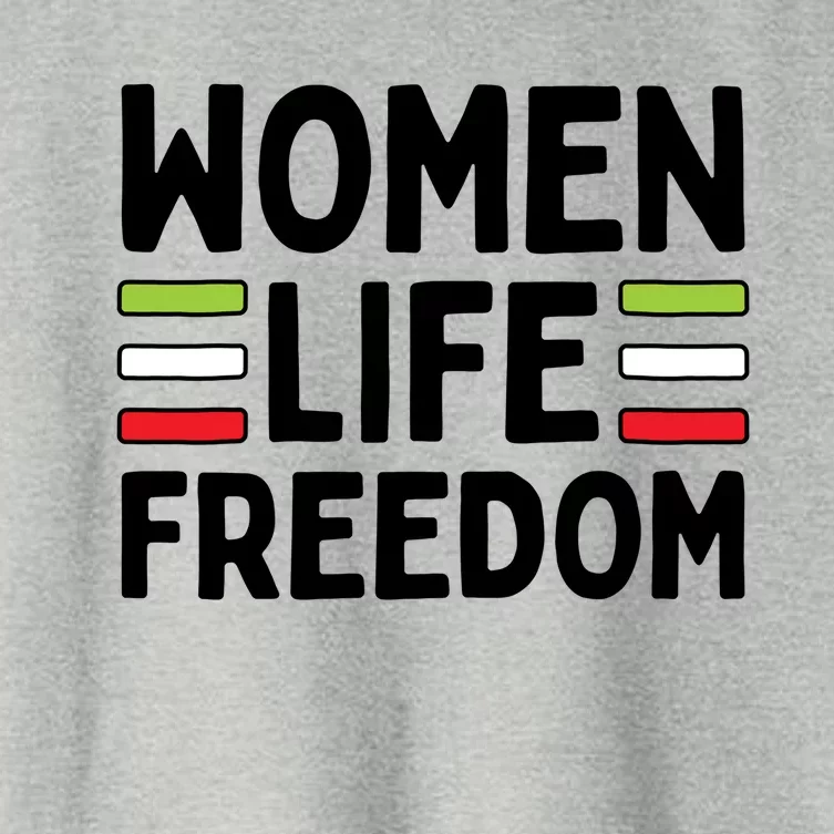 Zan Zindgi Azadi Women Life Freedom Gift Design Women's Crop Top Tee