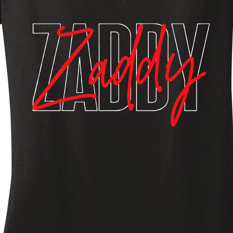 Zaddy Women's V-Neck T-Shirt