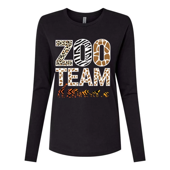 Zookeeper Zoo Animals Wildlife Womens Cotton Relaxed Long Sleeve T-Shirt