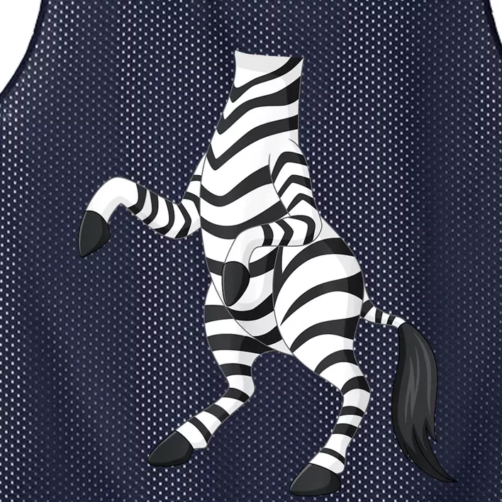 Zebra Zebra Costume Mesh Reversible Basketball Jersey Tank