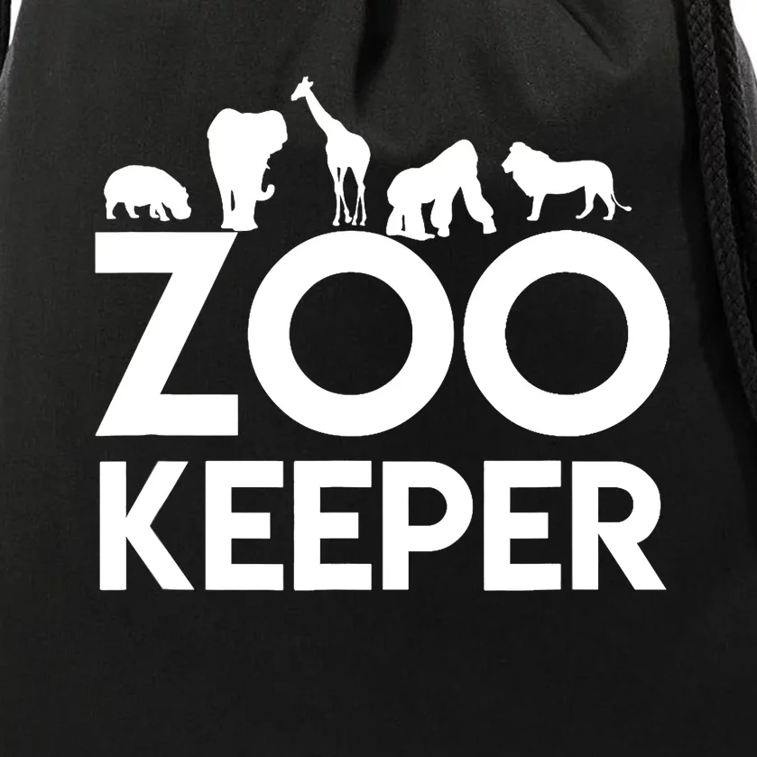 Zookeeper - Zookeeper Gift For Animal Lover Zookeeper Outfit Drawstring Bag