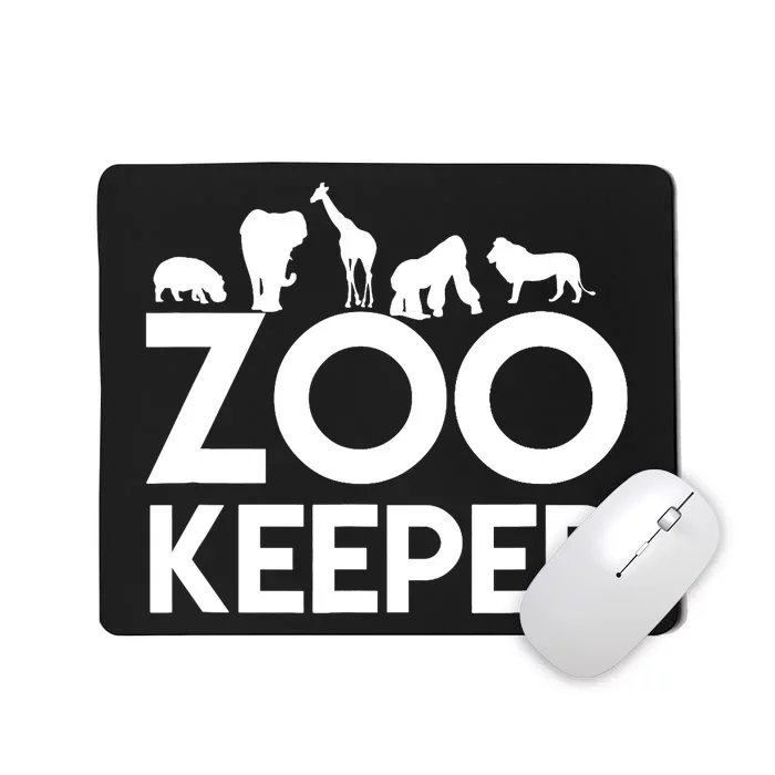 Zookeeper - Zookeeper Gift For Animal Lover Zookeeper Outfit Mousepad