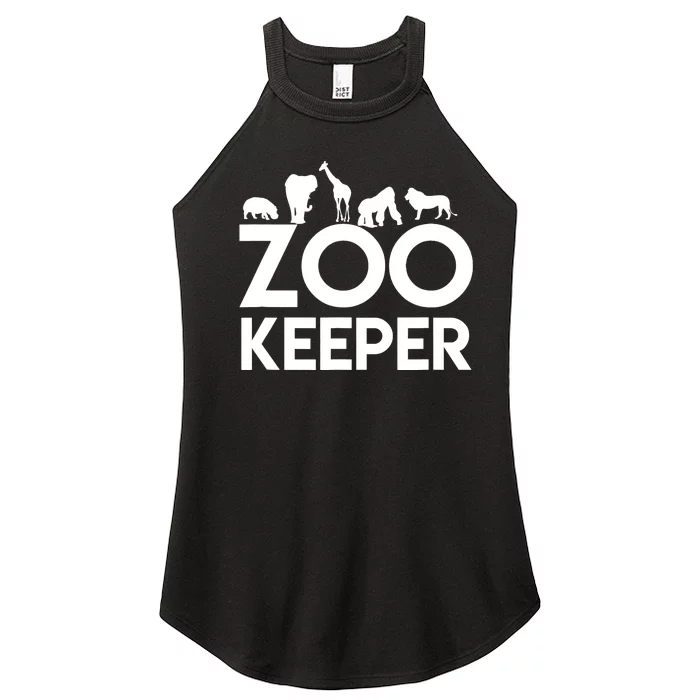 Zookeeper - Zookeeper Gift For Animal Lover Zookeeper Outfit Women’s Perfect Tri Rocker Tank