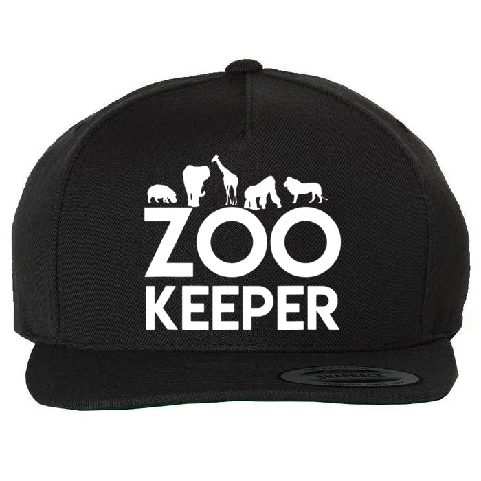 Zookeeper Zookeeper Gift For Animal Lover Zookeeper Outfit Wool Snapback Cap