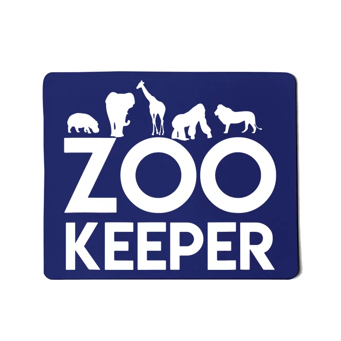 Zookeeper Zookeeper Gift For Animal Lover Zookeeper Outfit Mousepad