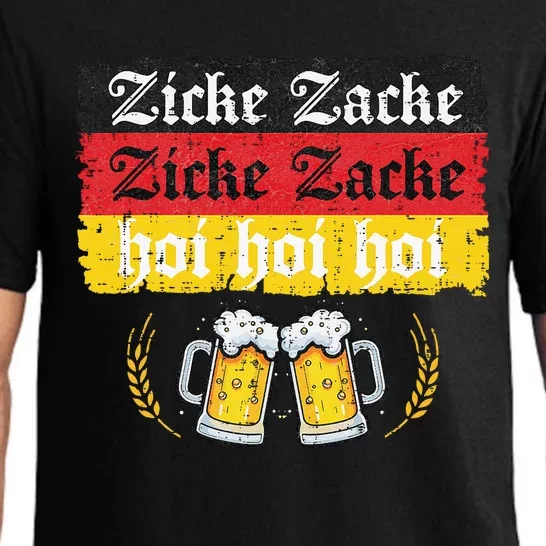 Zicke Zacke Hoi Oktoberfest German Flag Party Pajama Set