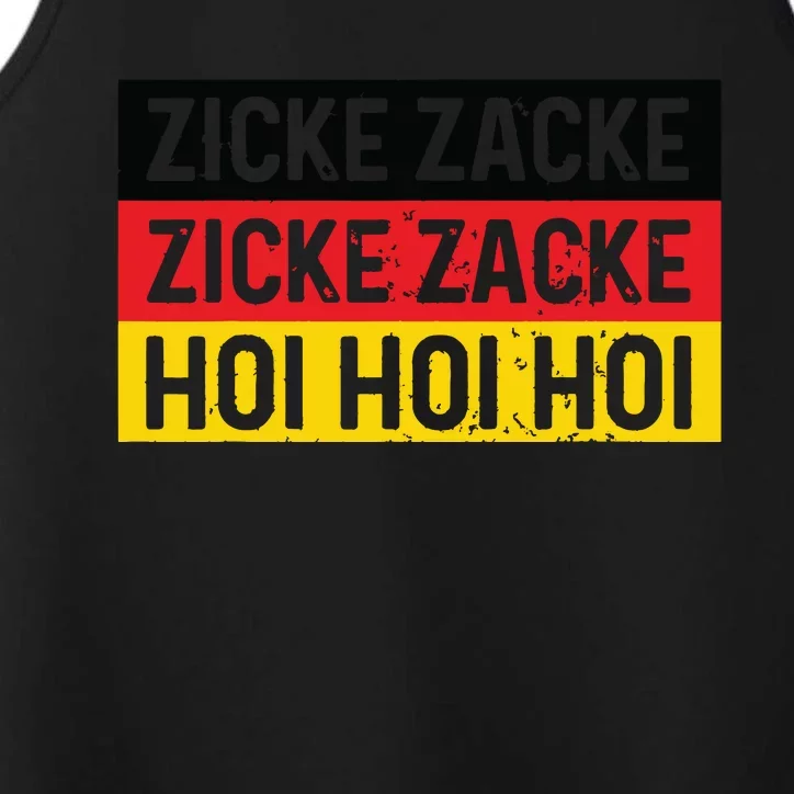 Zicke Zacke Hoi Oktoberfest German Flag Party Funny Gift Performance Tank