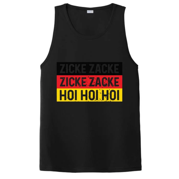 Zicke Zacke Hoi Oktoberfest German Flag Party Funny Gift Performance Tank