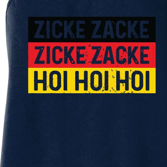 Zicke Zacke Hoi Oktoberfest German Flag Party Funny Gift Women's Racerback Tank