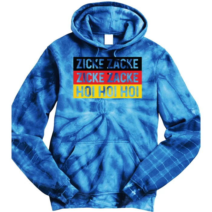 Zicke Zacke Hoi Oktoberfest German Flag Party Funny Gift Tie Dye Hoodie