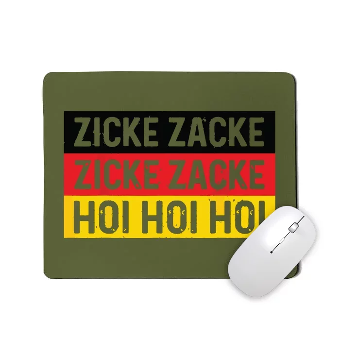 Zicke Zacke Hoi Oktoberfest German Flag Party Funny Gift Mousepad