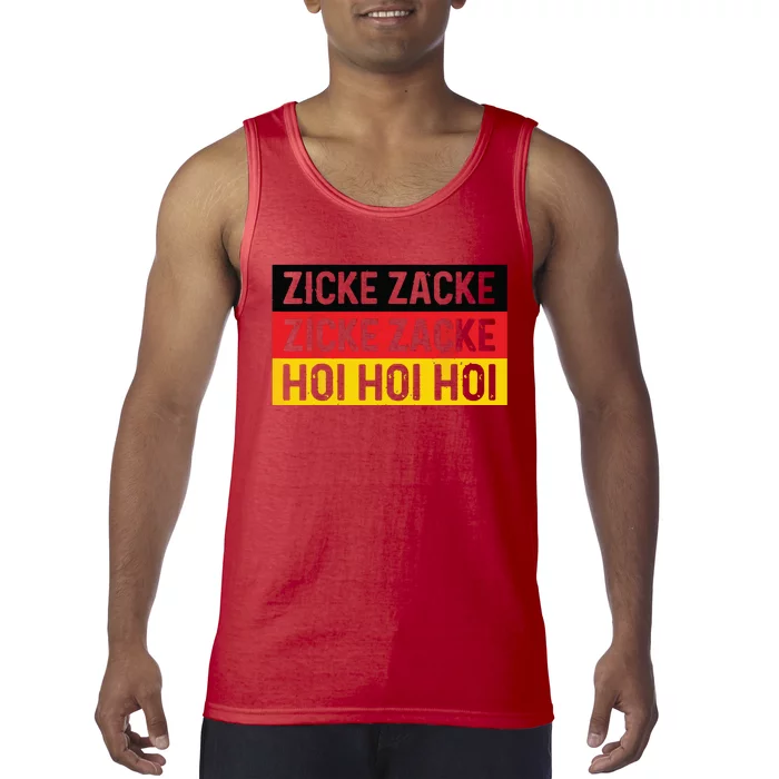 Zicke Zacke Hoi Oktoberfest German Flag Party Funny Gift Tank Top