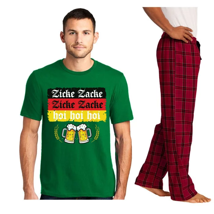 Zicke Zacke Hoi Oktoberfest German Flag Party Funny Pajama Set