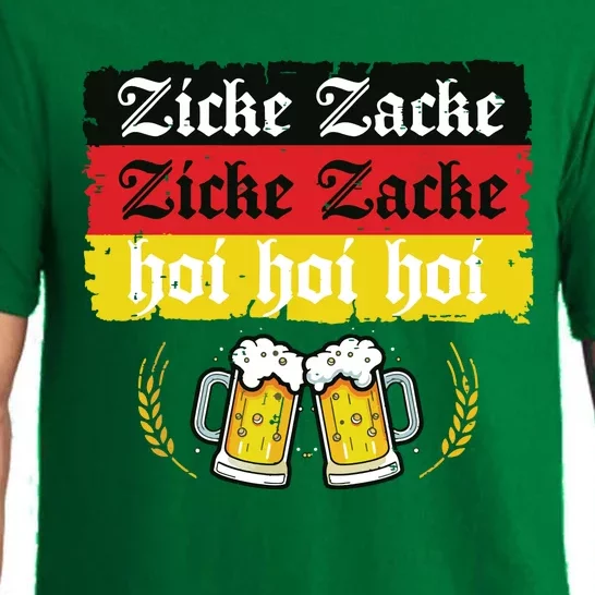 Zicke Zacke Hoi Oktoberfest German Flag Party Funny Pajama Set