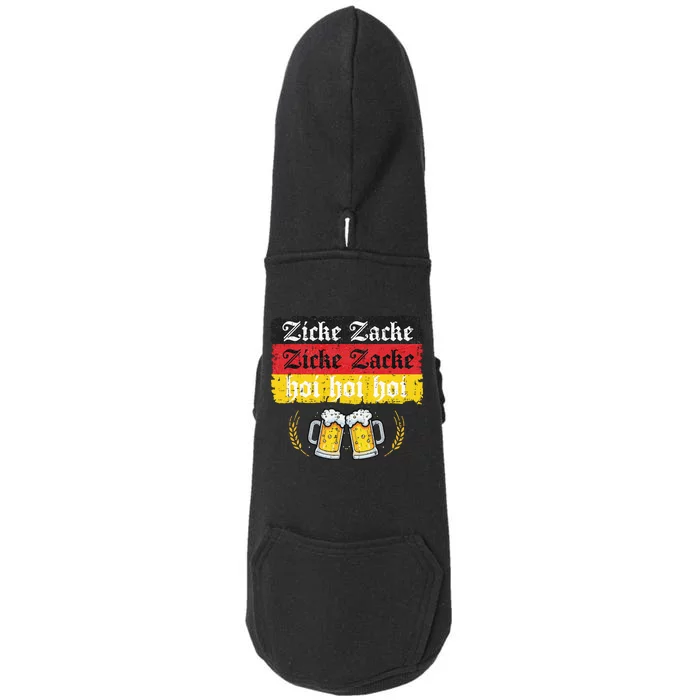 Zicke Zacke Hoi Oktoberfest German Flag Party Doggie 3-End Fleece Hoodie