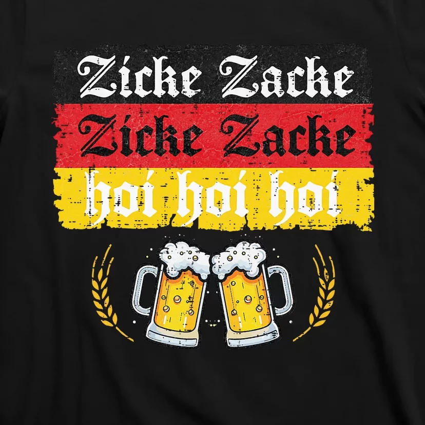 Zicke Zacke Hoi Oktoberfest German Flag Party T-Shirt