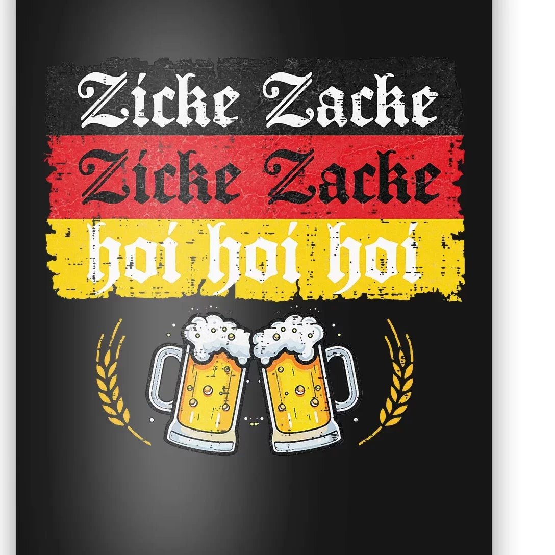 Zicke Zacke Hoi Oktoberfest German Flag Party Poster