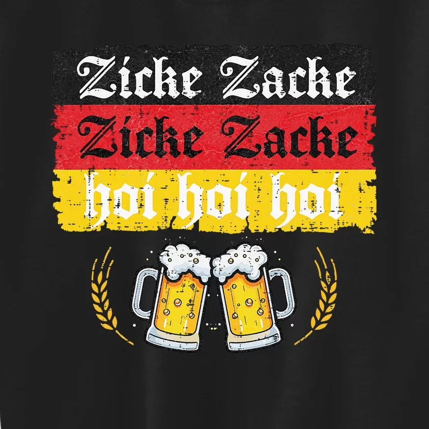 Zicke Zacke Hoi Oktoberfest German Flag Party Kids Sweatshirt