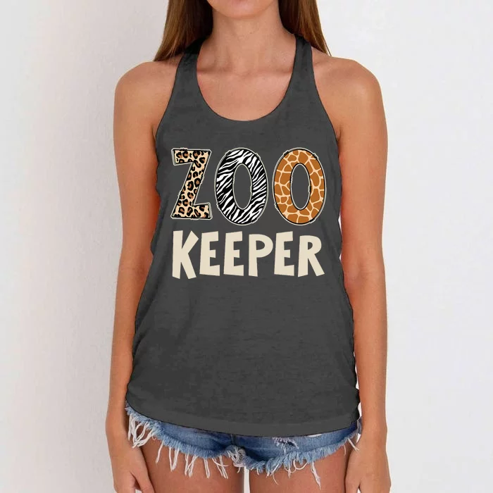 Zookeeper Zoo Keeper Costume Adult Animals Wildlife Safari Women's Knotted Racerback Tank