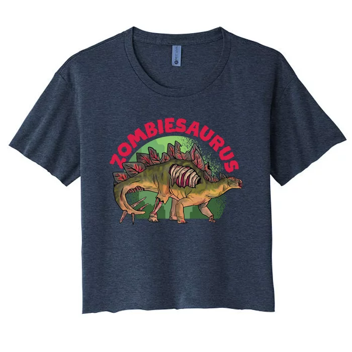 Zombiesaurus Women's Crop Top Tee