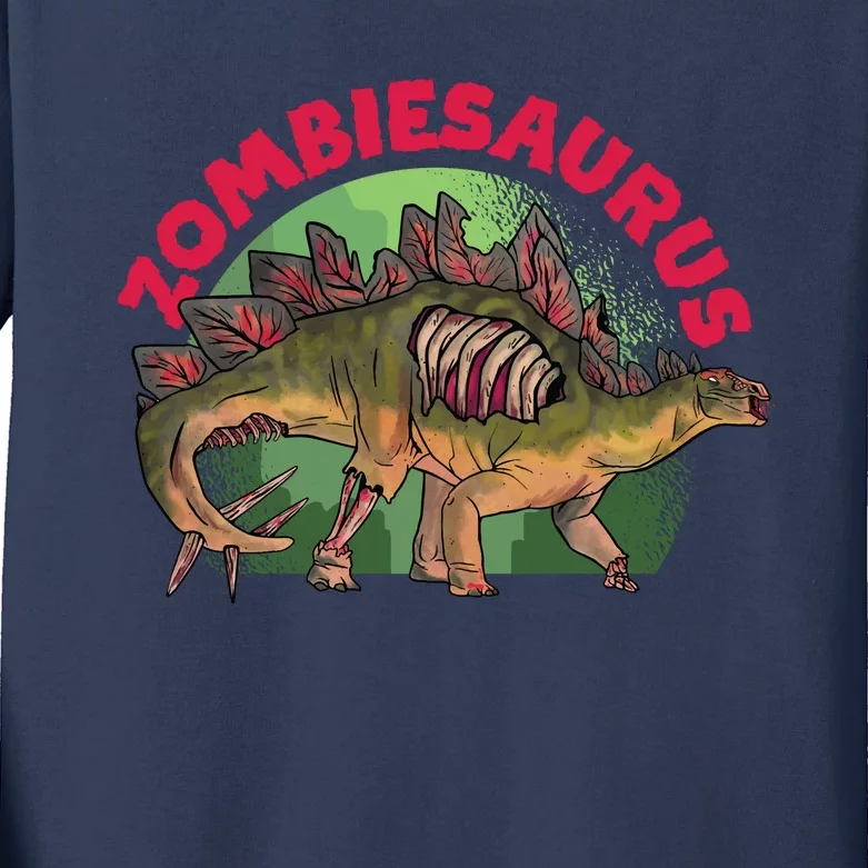 Zombiesaurus Kids Long Sleeve Shirt