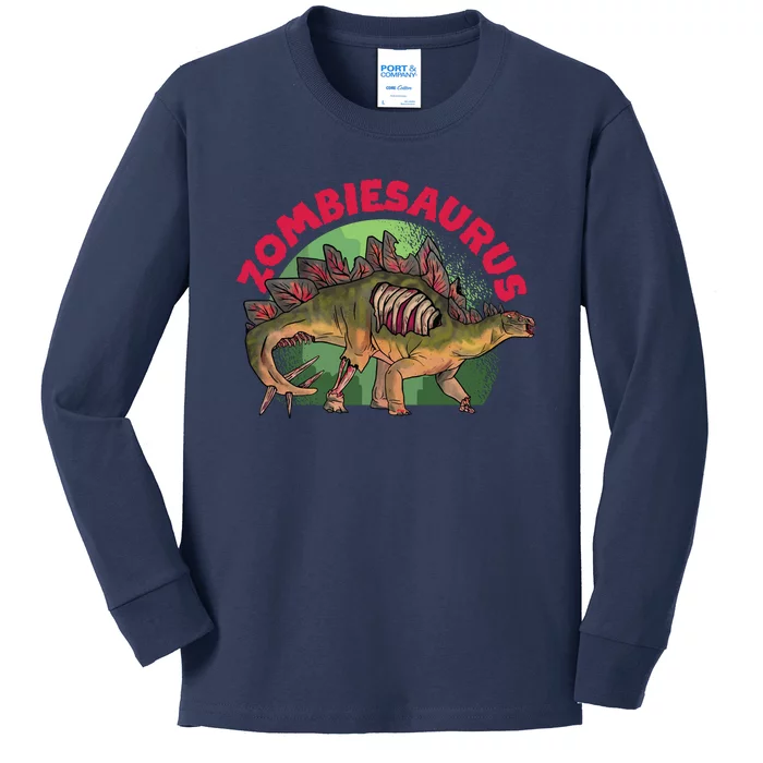 Zombiesaurus Kids Long Sleeve Shirt