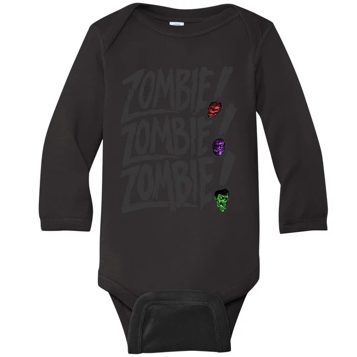 Zombie Zombie Zombie Baby Long Sleeve Bodysuit